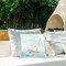 Flowing Sailboat Abstract Design by June Erica Vess Outdoor Printed Pillow